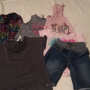 Assorted shorts and blouses size 10 medium